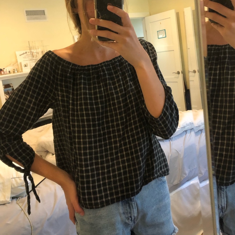 Madewell off the shoulder blouse